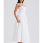 Ysabella White Cotton Maxi Sundress - Endless - UAE Rental and Resale for Women's Fashion