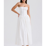 Ysabella White Cotton Maxi Sundress - Endless - UAE Rental and Resale for Women's Fashion