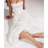 Ysabella White Cotton Maxi Sundress - Endless - UAE Rental and Resale for Women's Fashion