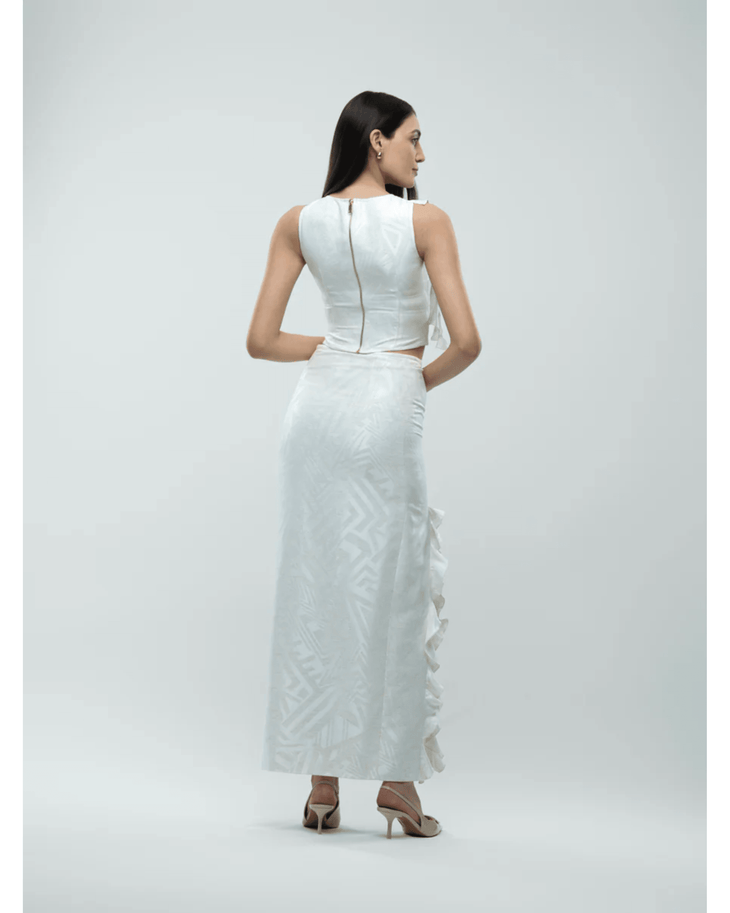 Zara White Co-ord Set - Endless - UAE Rental and Resale for Women's Fashion
