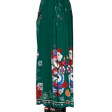 Emerald Wide Leg Pant with Gathered Pockets and Floral Print — Camilla | Endless UAE