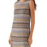 Zigzag Raschel Sleeveless Mini Dress - Endless - UAE Rental and Resale for Women's Fashion