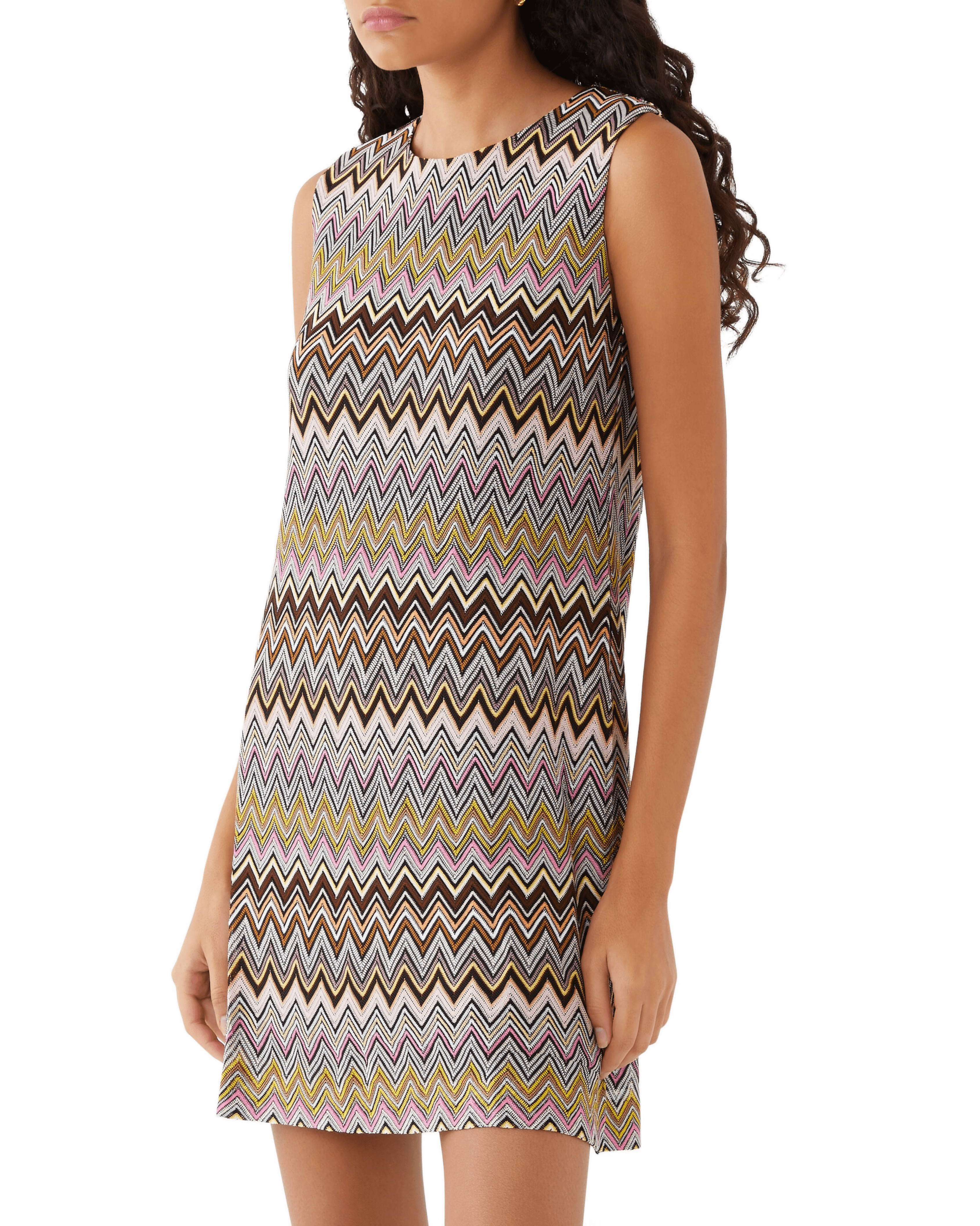Zigzag Raschel Sleeveless Mini Dress - Endless - UAE Rental and Resale for Women's Fashion