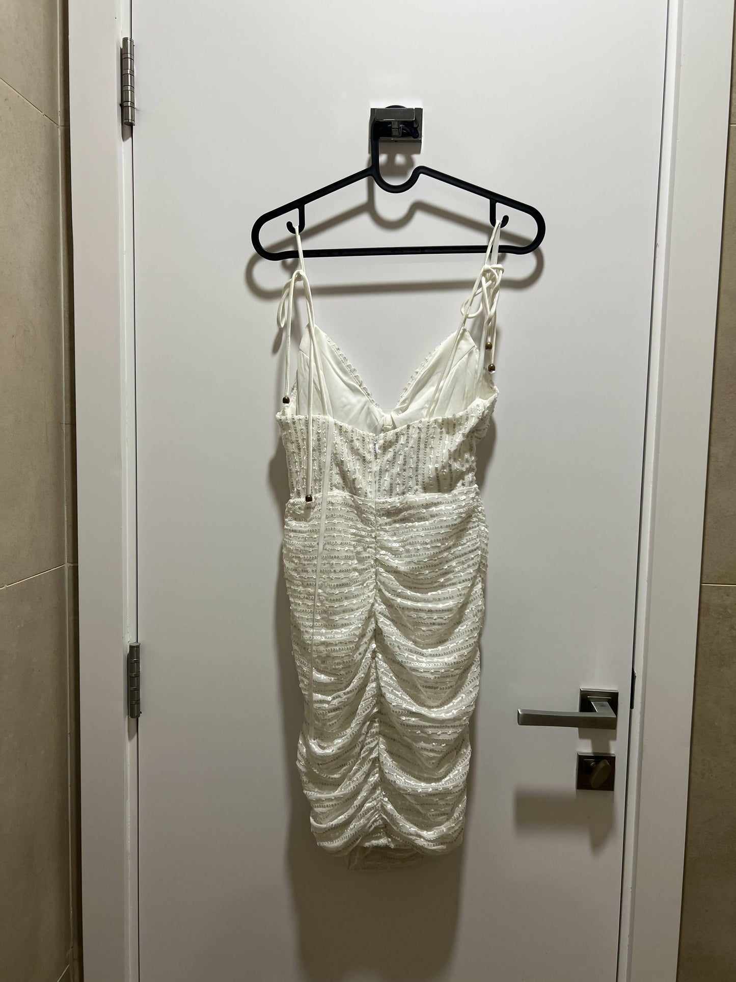 White Sequin Dress - Endless