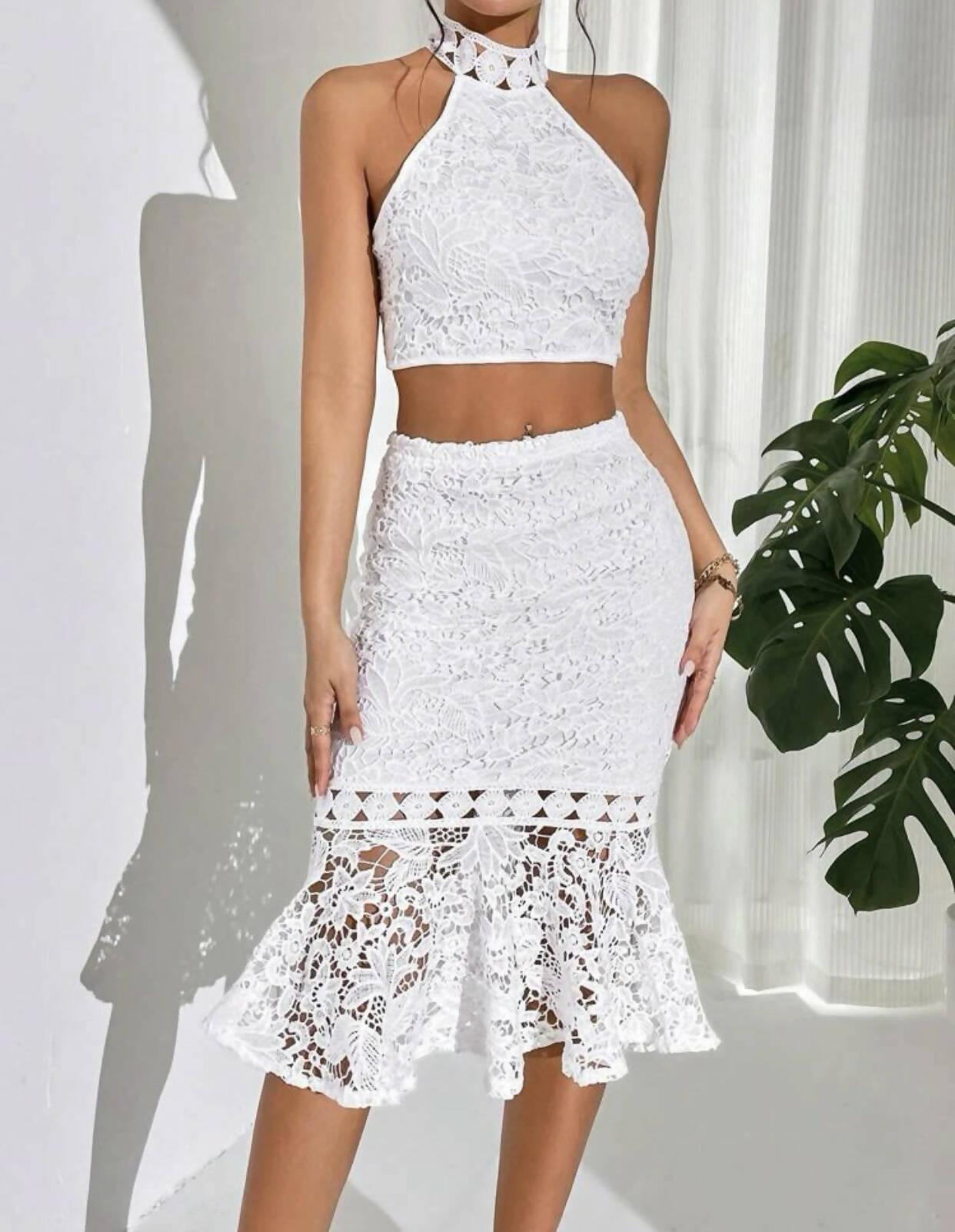 Lace Backless Co-ord