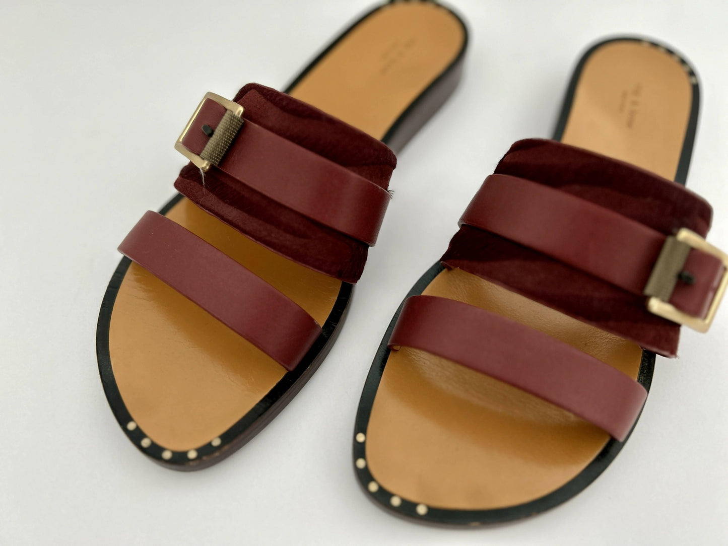 Arley Buckled Suede & Leather Sandals - Endless