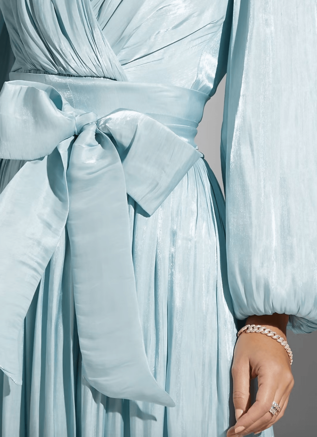 Belted Wrap Effect Midi Dress - Endless - UAE Rental and Resale for Women's Fashion