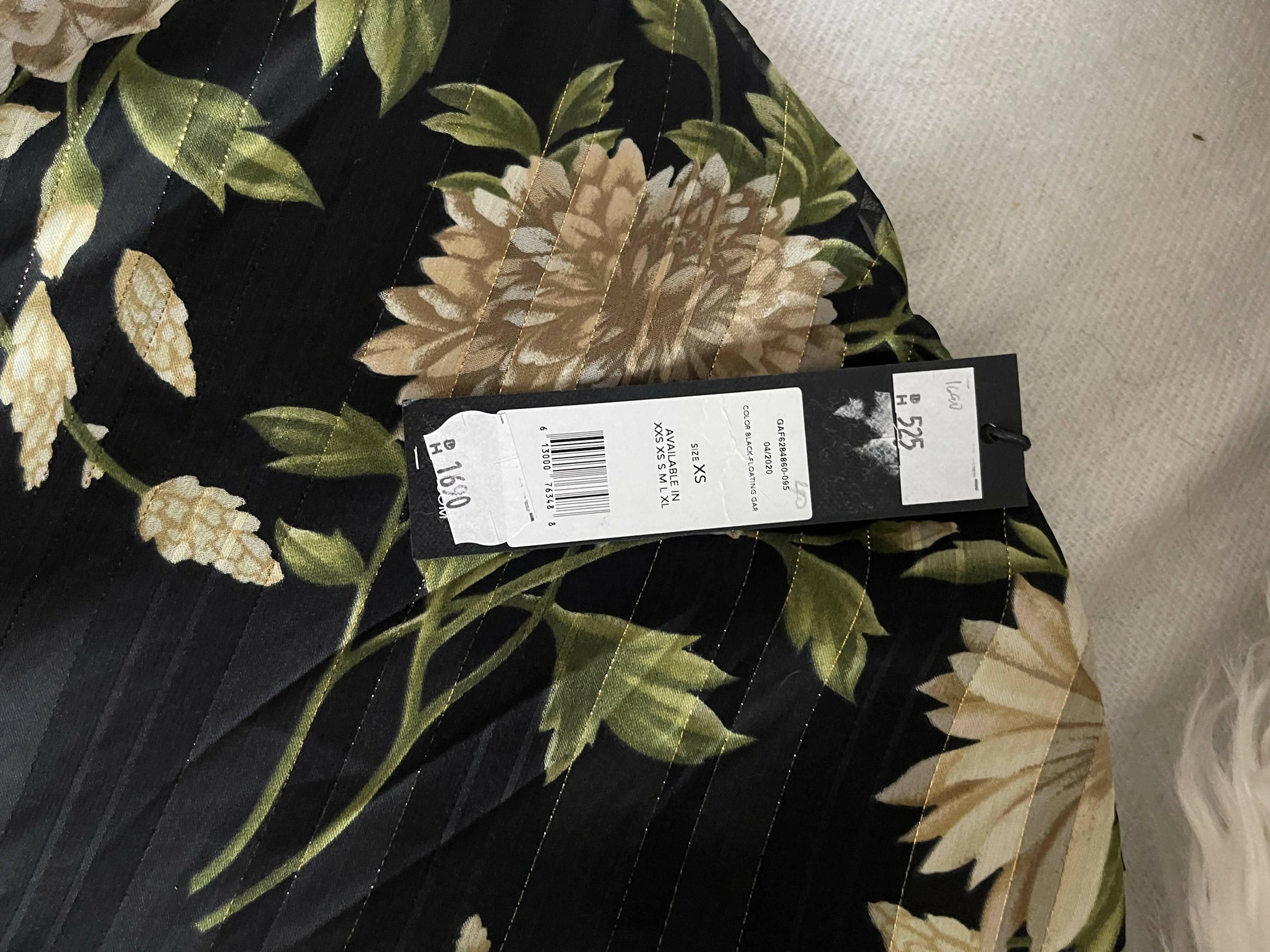 Black Floral Strapless Maxi Dress - Endless