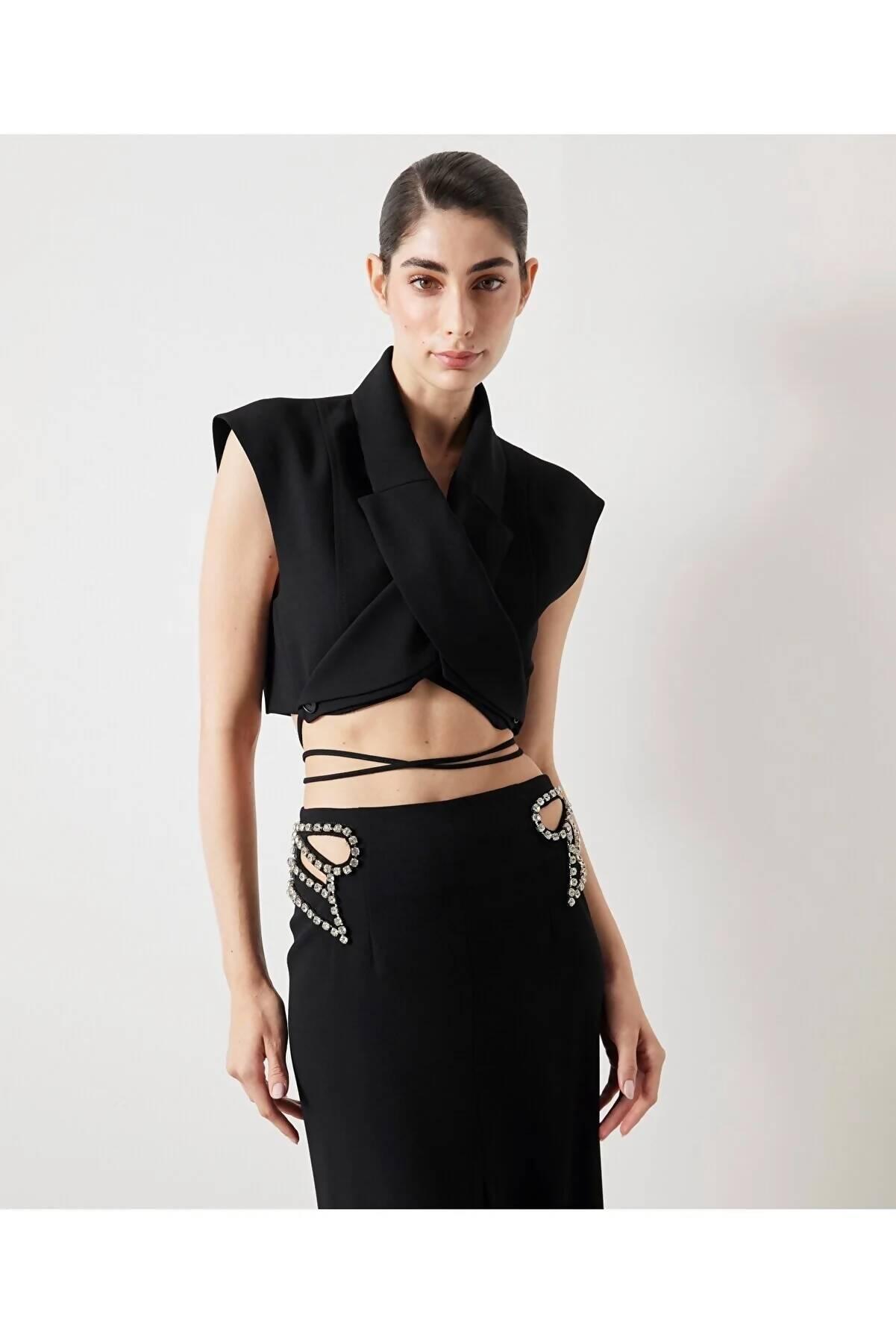 Cropped Vest Blazer - Endless - UAE Rental and Resale for Women's Fashion