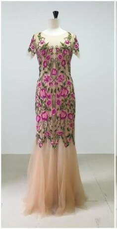 Floral Embroidered Evening Dress - Endless