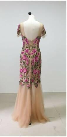 Floral Embroidered Evening Dress - Endless