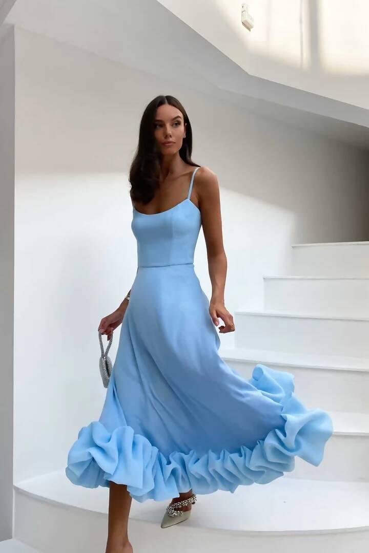 Flounce Bustier Midi Dress - Endless - UAE Rental and Resale for Women's Fashion