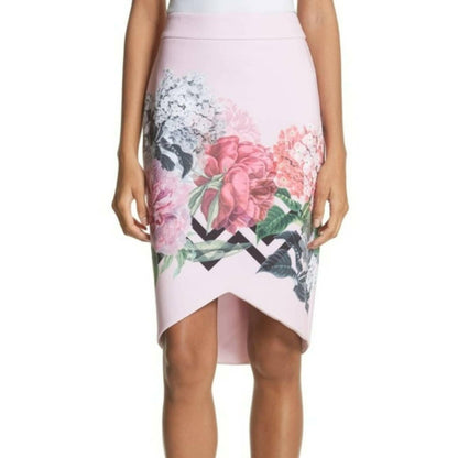 Flower Print Pencil Skirt - Endless