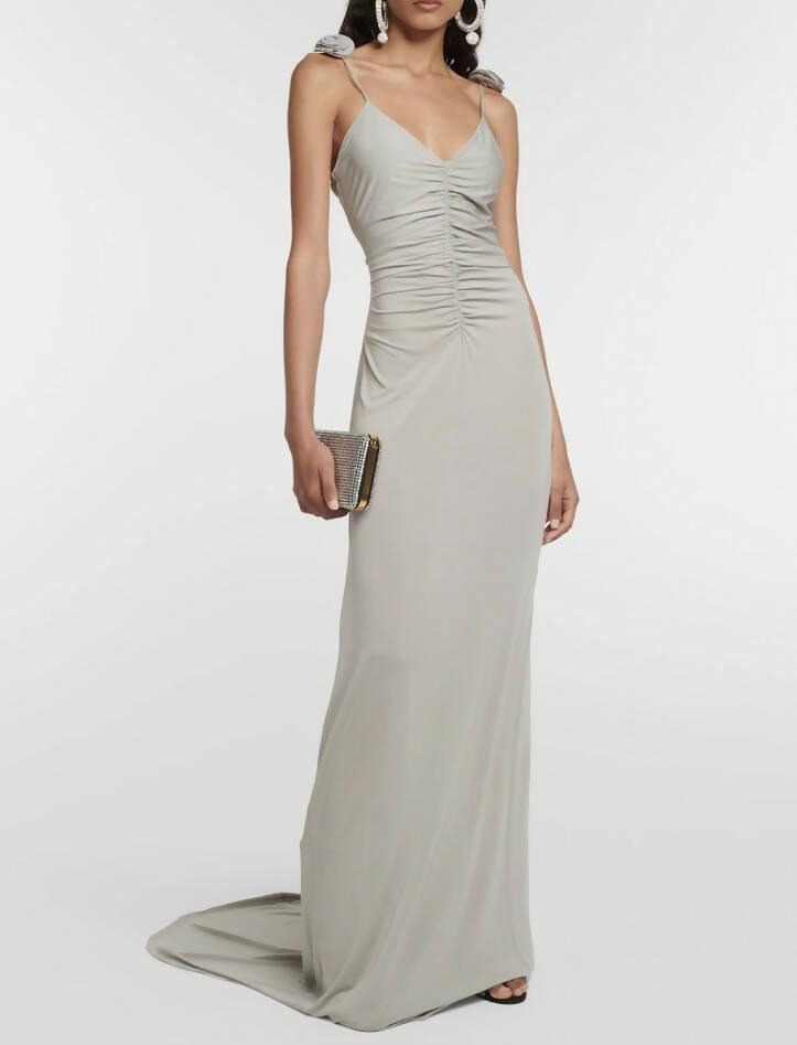 Gathered Jersey Maxi Dress - Endless - UAE Rental and Resale for Women's Fashion