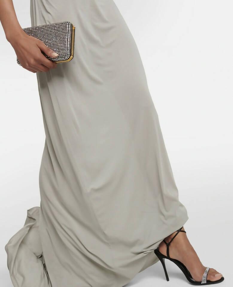 Gathered Jersey Maxi Dress - Endless - UAE Rental and Resale for Women's Fashion