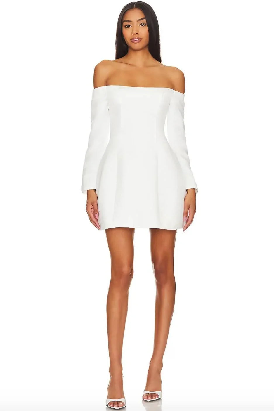 Ivory Off The Shoulder Dress - Endless - UAE Rental and Resale for Women's Fashion