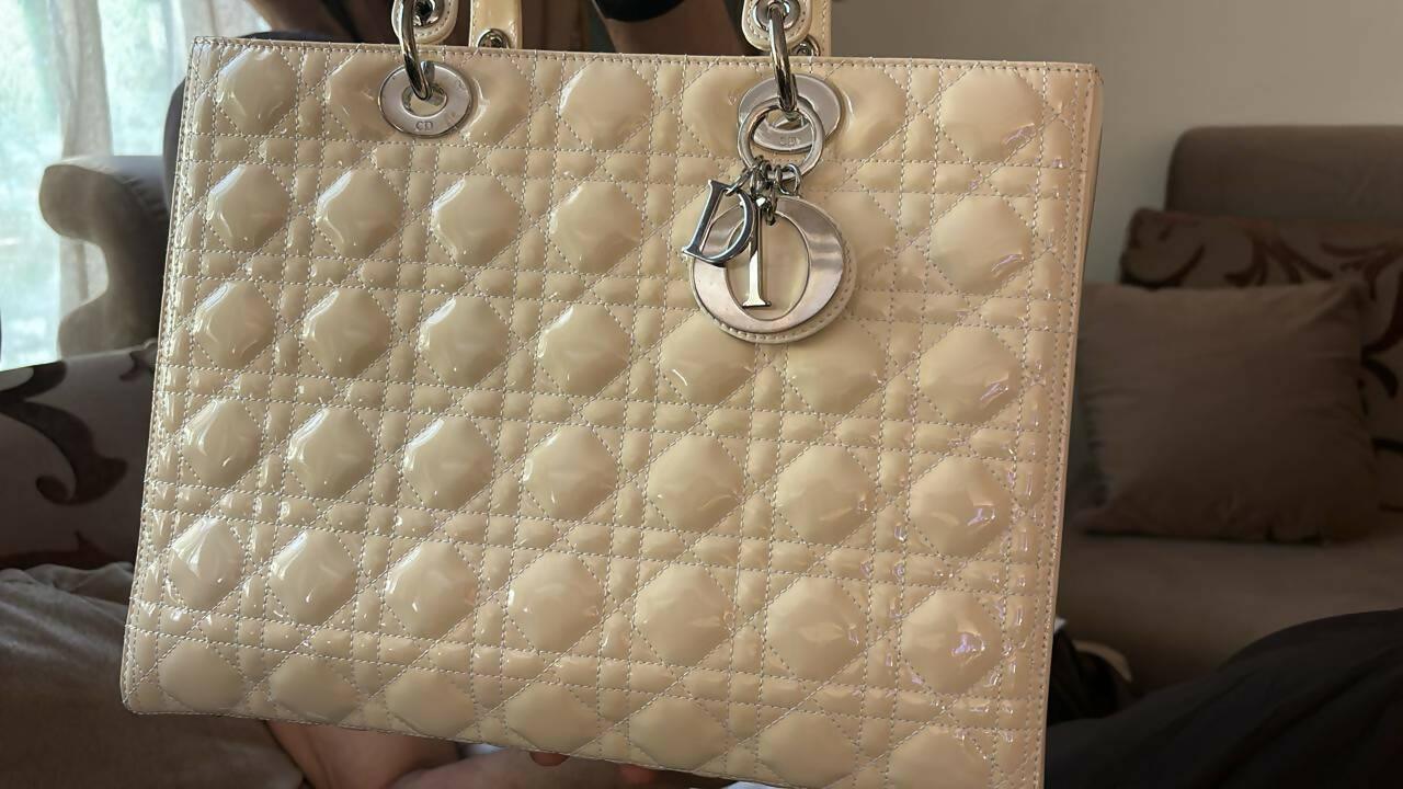 Lady Bag in Beige Patent - Endless