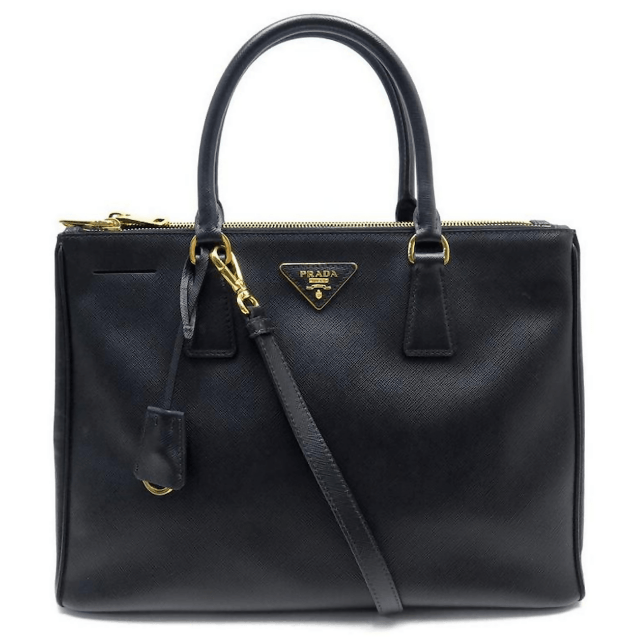 Leather Large Saffiano Double Zip Tote Bag - Endless