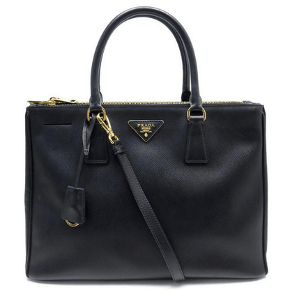 Leather Large Saffiano Double Zip Tote Bag - Endless