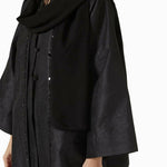 Long Sleeve Abaya in Raw Silk - Endless - UAE Rental and Resale for Women's Fashion