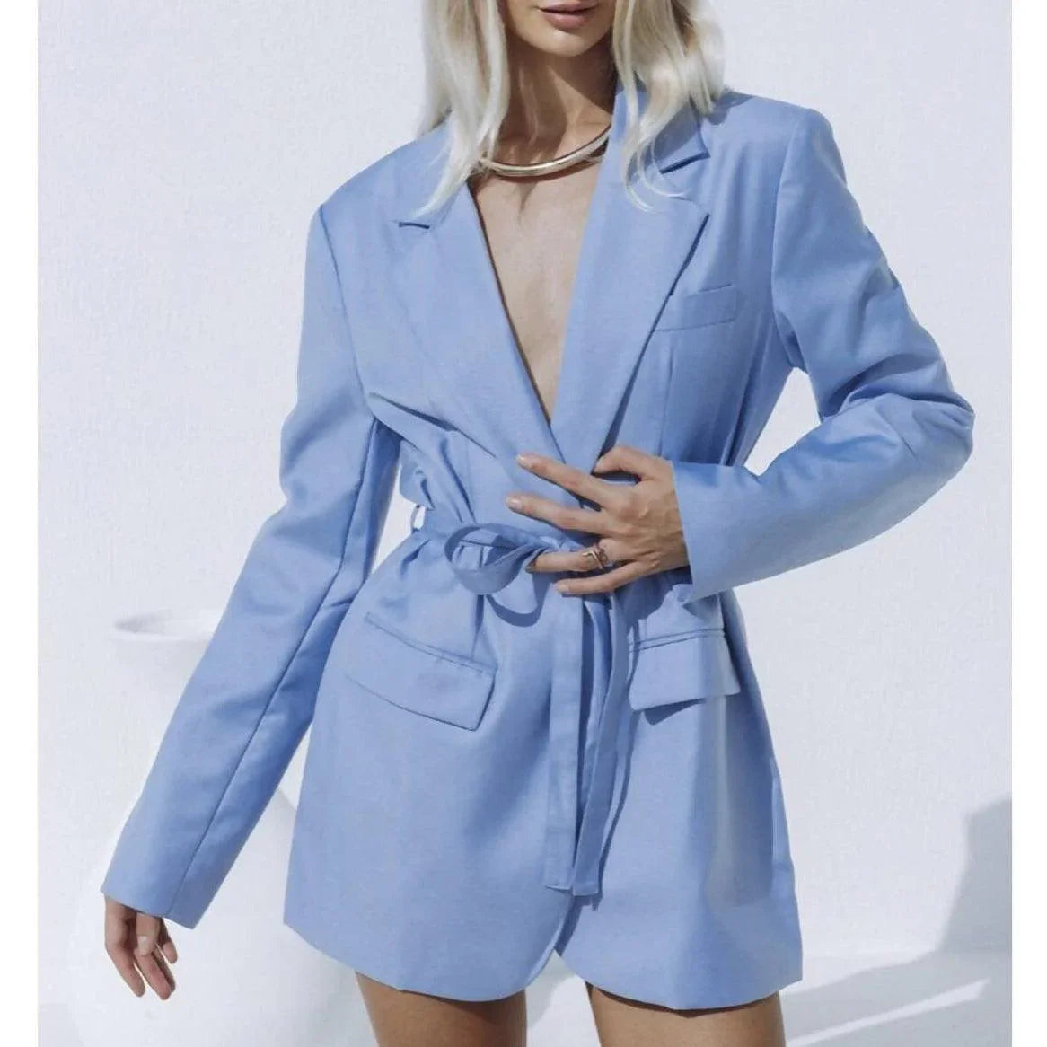 Mini Blazer Dress in Blue - Endless - UAE Rental and Resale for Women's Fashion