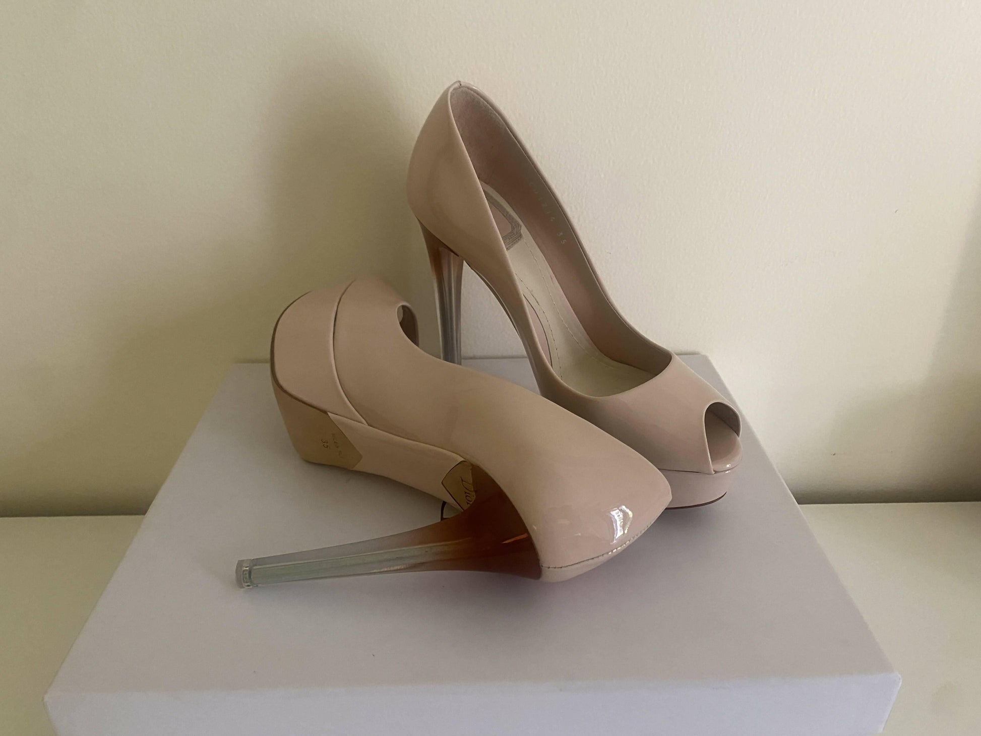 Miss Dior Peep Toe Platform Pumps - Endless