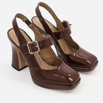 Mule Style Heeled Sandals - Endless - UAE Rental and Resale for Women's Fashion