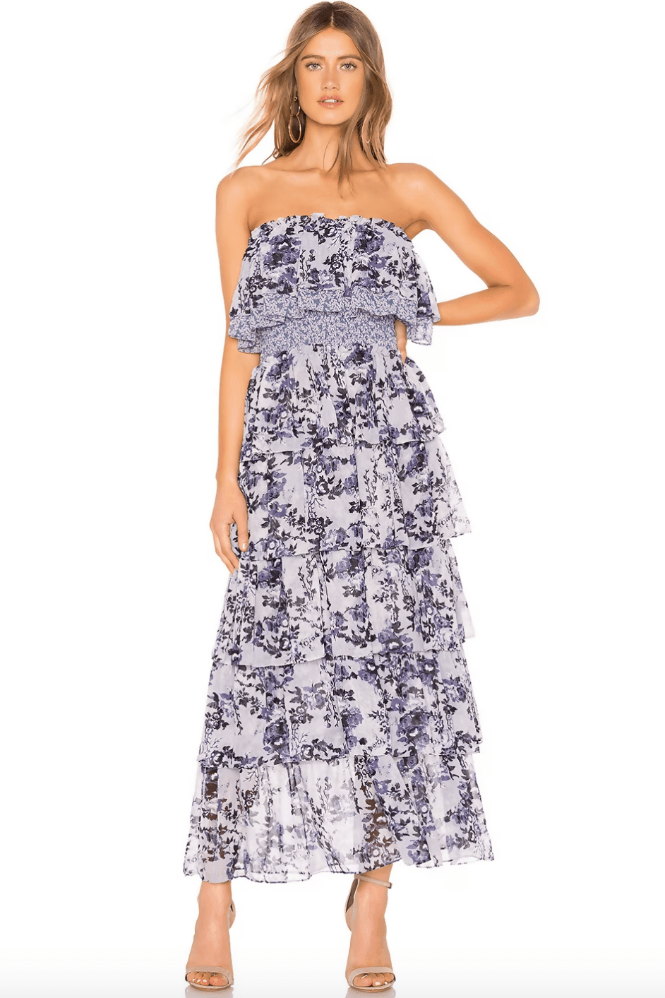 Nadia Strapless Maxi Dress - Endless - UAE Rental and Resale for Women's Fashion