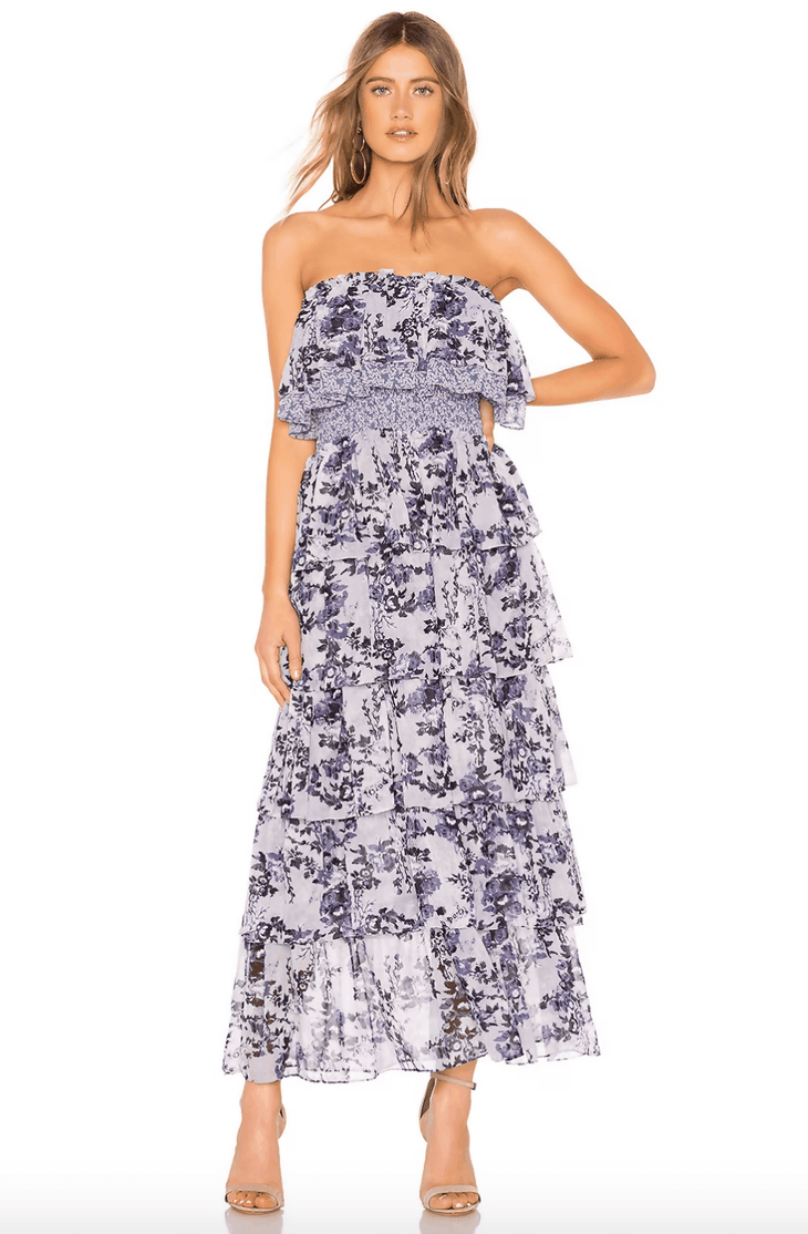 Nadia Strapless Maxi Dress - Endless - UAE Rental and Resale for Women's Fashion