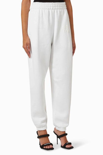 Puff Logo Sweatpants in Cotton Terry - Endless