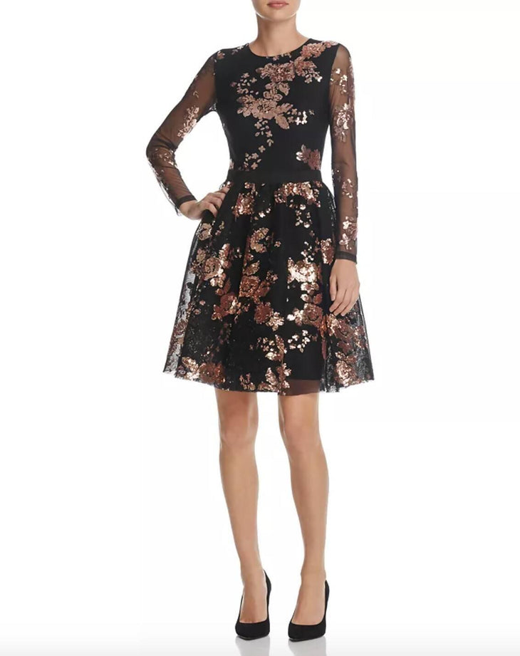 Radar Floral Sequin Mini Dress - Endless - UAE Rental and Resale for Women's Fashion