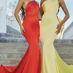 Red One Shoulder Backless Gown - Endless - UAE Rental and Resale for Women's Fashion