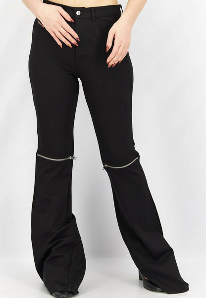 Regular Fit Solid Wide Leg Pants - Endless