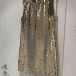 Round Neck Gold Sequin Dress - Endless - UAE Rental and Resale for Women's Fashion