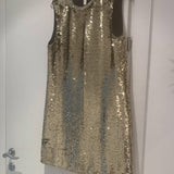 Round Neck Gold Sequin Dress - Endless - UAE Rental and Resale for Women's Fashion