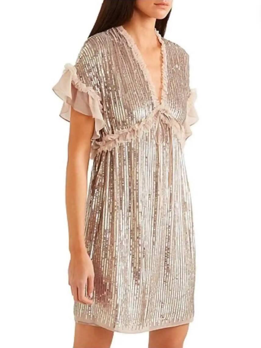 Sequin Chiffon Midi Dress - Endless - UAE Rental and Resale for Women's Fashion