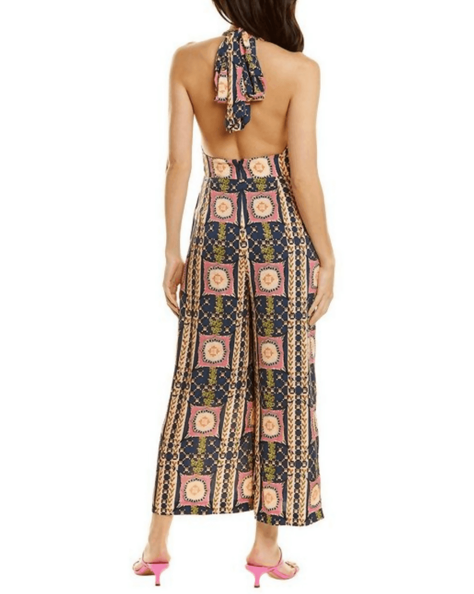 Silk Printed Jumpsuit - Endless - UAE Rental and Resale for Women's Fashion
