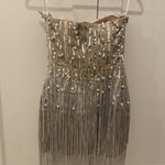 Sorel Pearl Sequin Tassel Mini Dress - Endless - UAE Rental and Resale for Women's Fashion