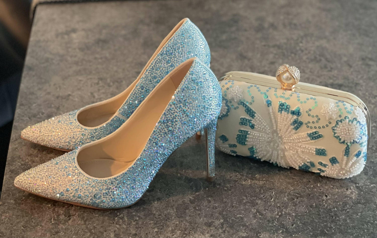 Sparkle Shoes with Clutch - Endless