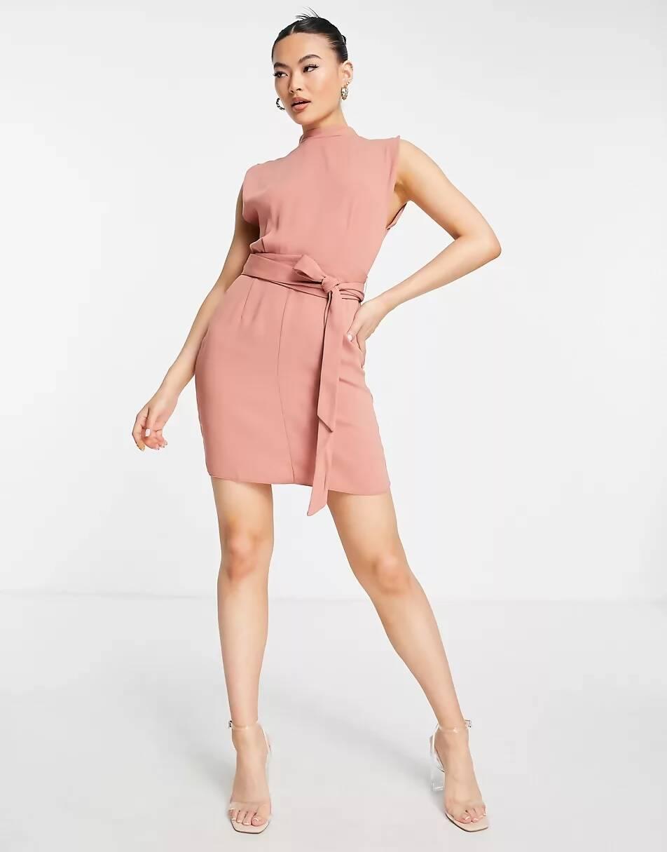 Terracotta Mini Dress - Endless - UAE Rental and Resale for Women's Fashion