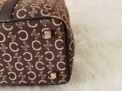 Celine Macadam Vintage Handbag Brown
