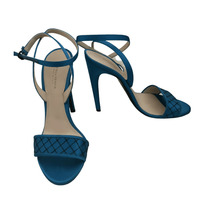 Veneta Satin Sandal Heel Pumps - Endless